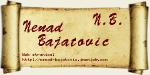 Nenad Bajatović vizit kartica